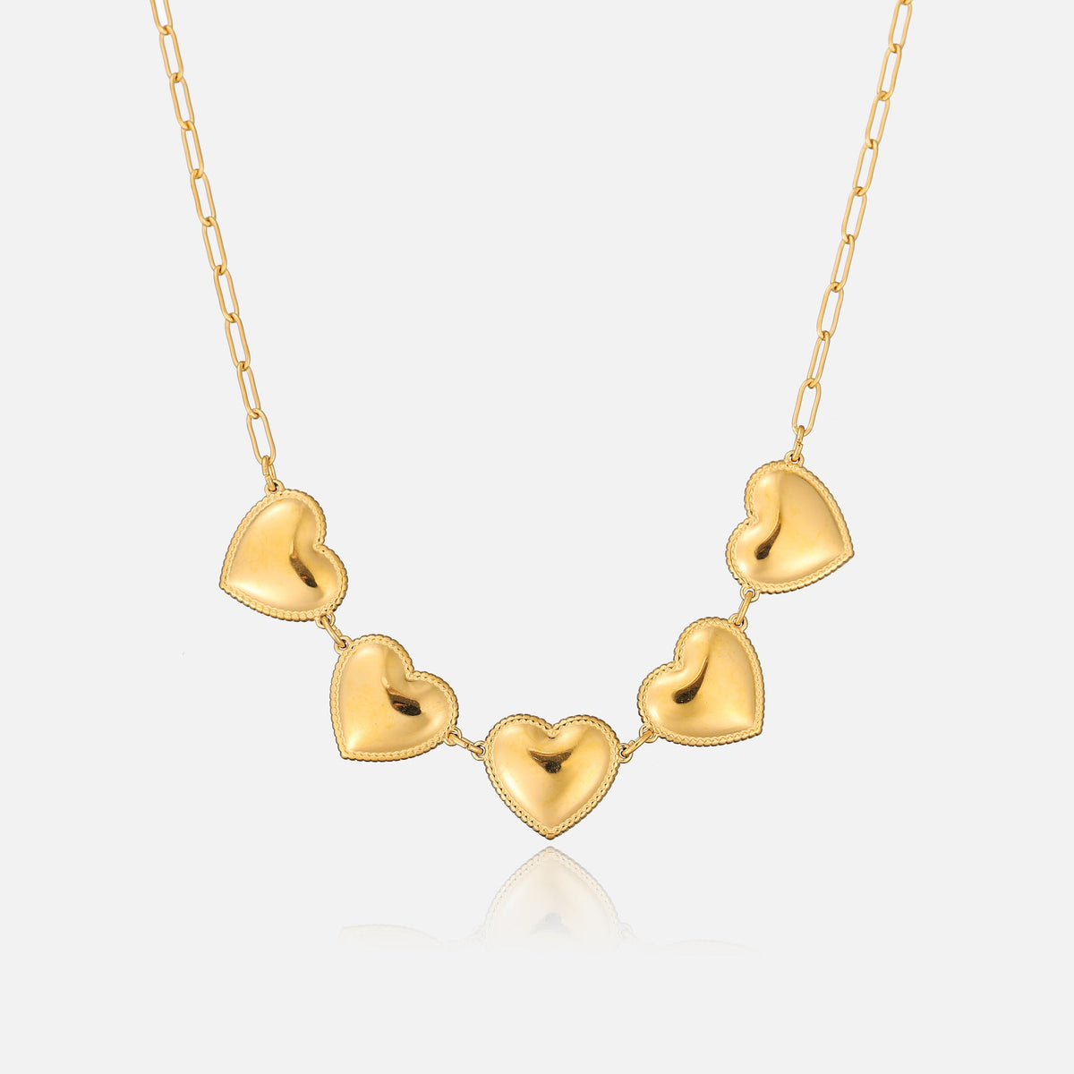 Golden Hearts Necklace