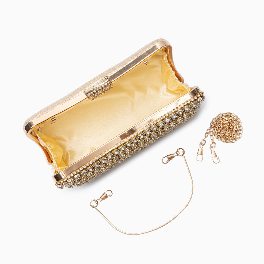 Canducha Diamonds Clutch Bag