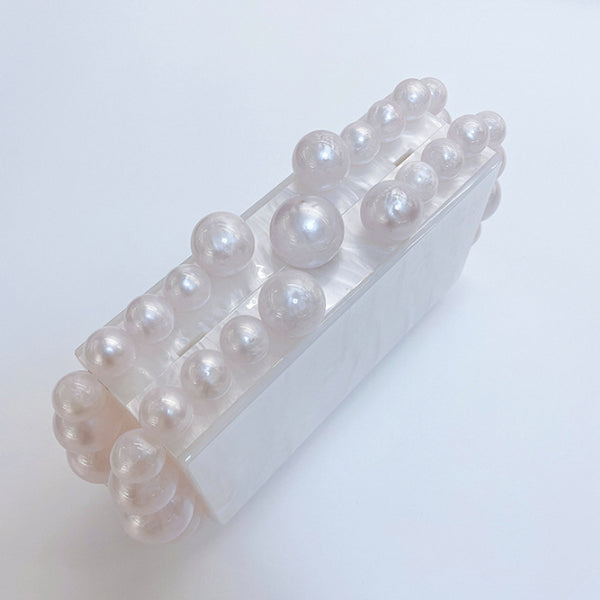 Acrylic Cloud Clutch Bag