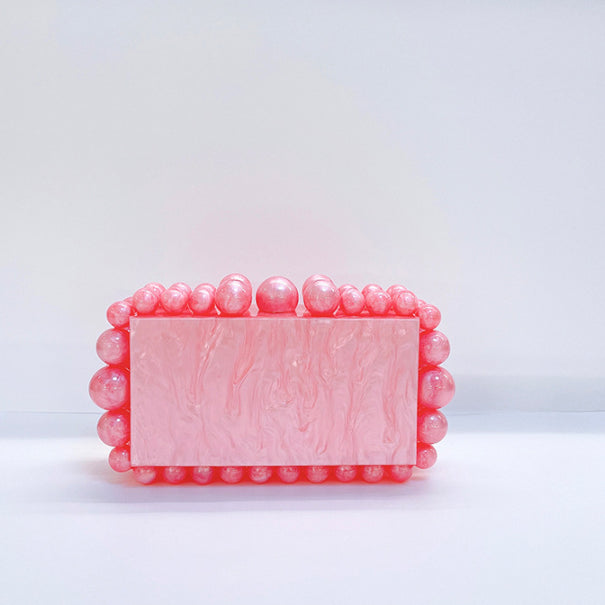 Acrylic Cloud Clutch Bag