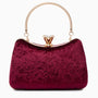 Velvet Flask Clutch Bag