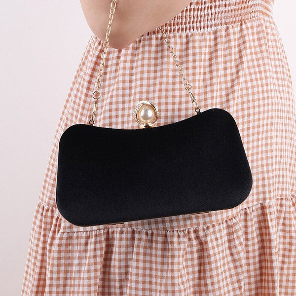 Megan Velvet Clutch Bag