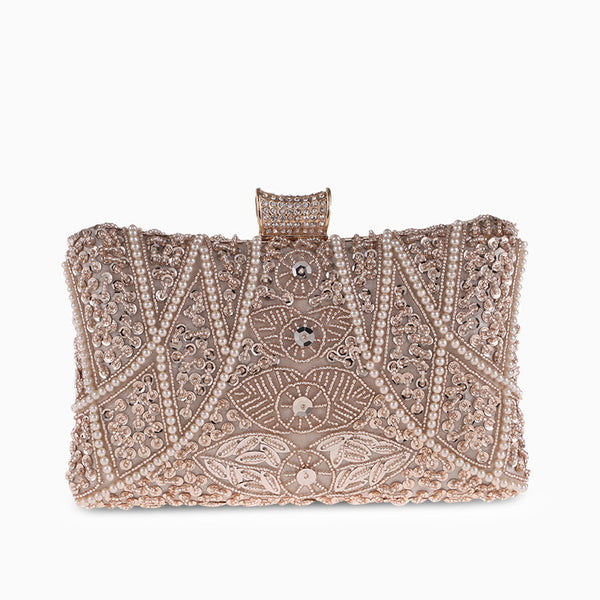 Kaia Luxury Beaded Clutch Bag