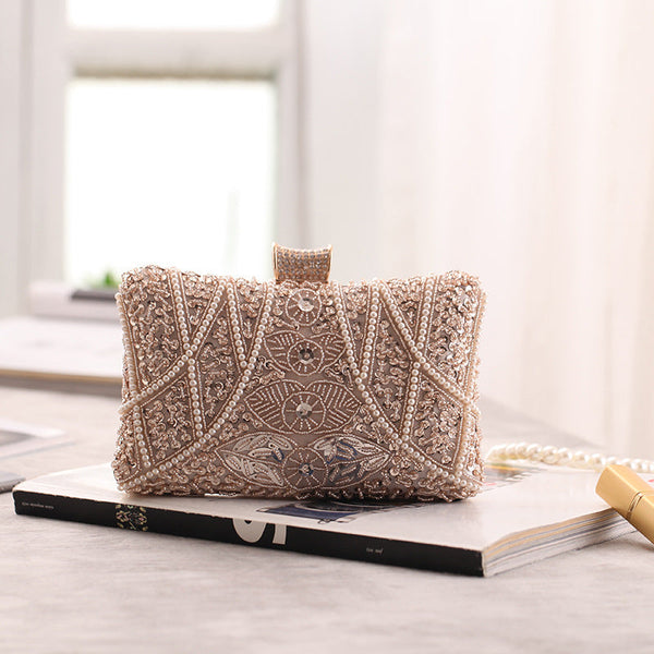 Kaia Luxury Beaded Clutch Bag