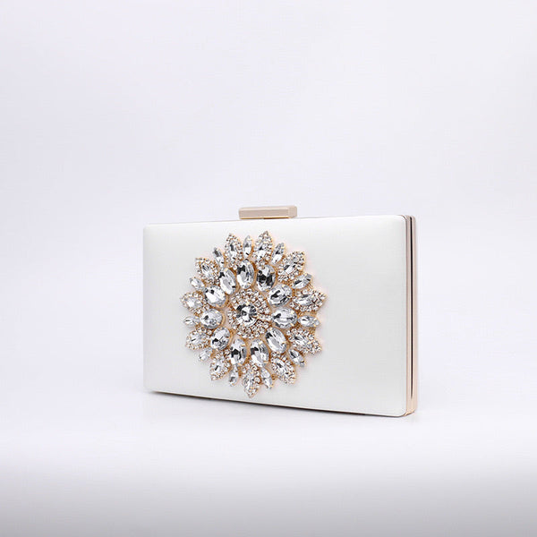 Jennifer Diamond Studded Evening Clutch Bag