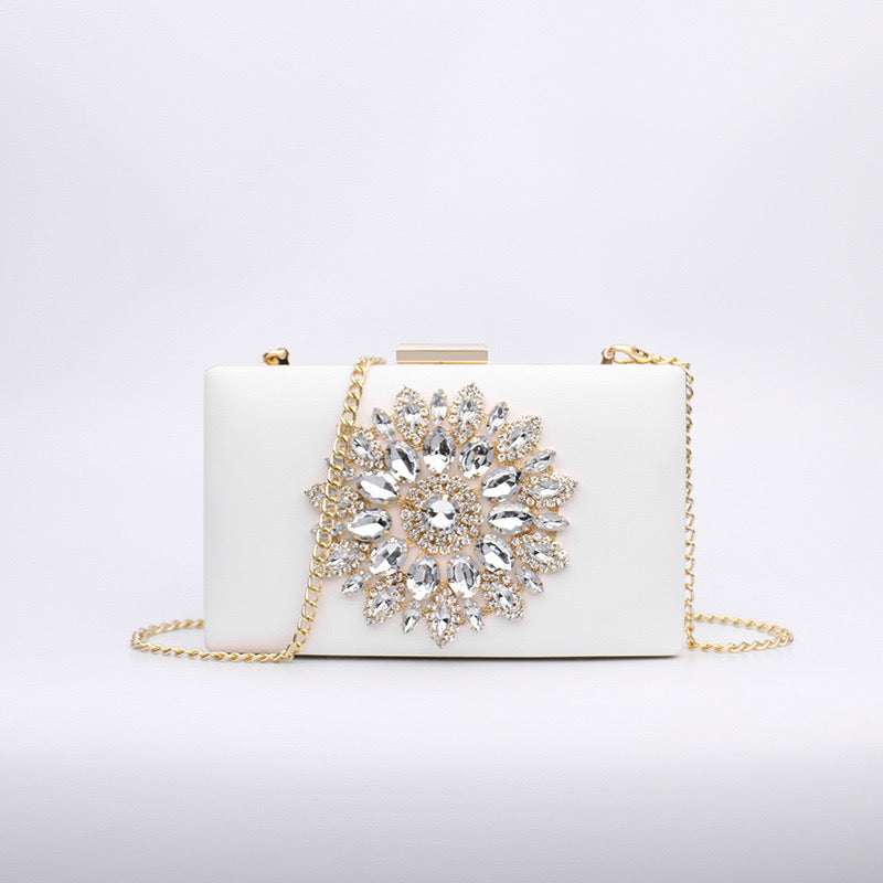 Jennifer Diamond Studded Evening Clutch Bag