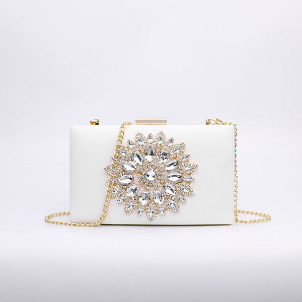 Jennifer Diamond Studded Evening Clutch Bag