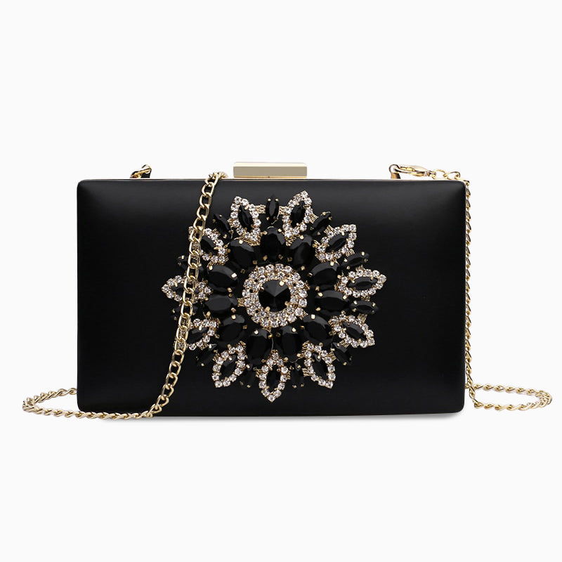 Jennifer Diamond Studded Evening Clutch Bag