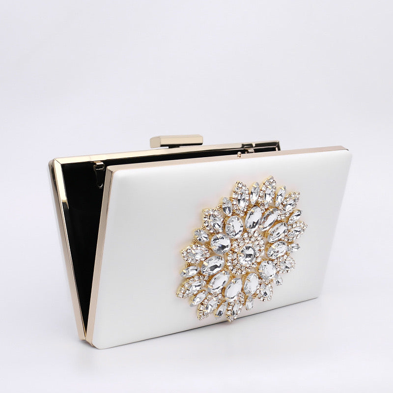 Jennifer Diamond Studded Evening Clutch Bag