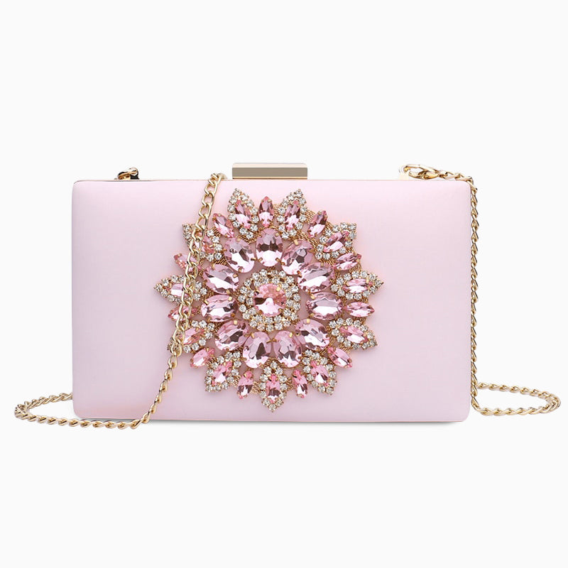 Jennifer Diamond Studded Evening Clutch Bag