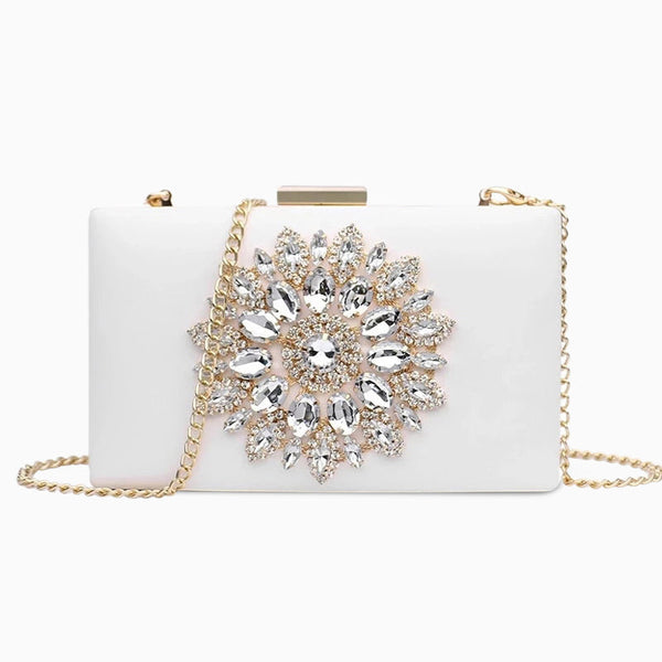 Jennifer Diamond Studded Evening Clutch Bag