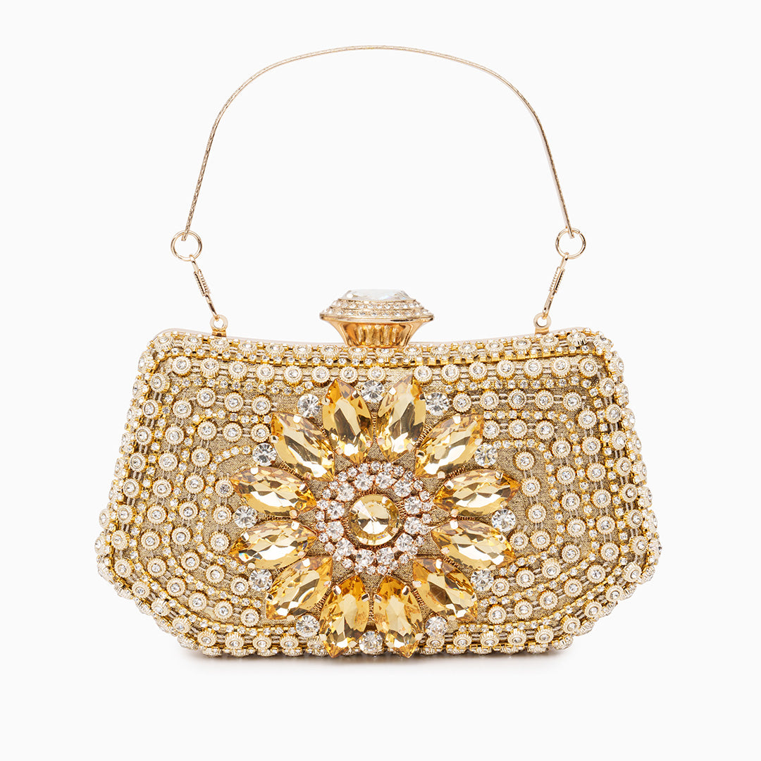 Velma Sparkling Diamond Clutch Bag