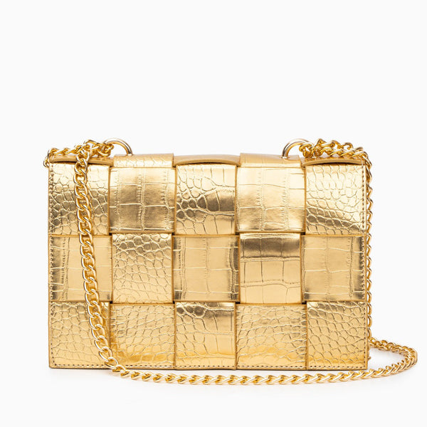 Crocodile Pattern Crossbody Bag