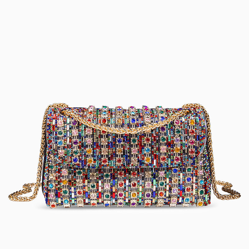 Kristi Diamond Chain Crossbody Bag