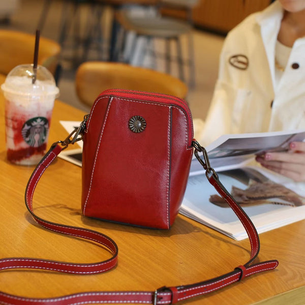 Irene Genuine Leather Crossbody Bag