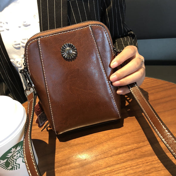 Irene Genuine Leather Crossbody Bag