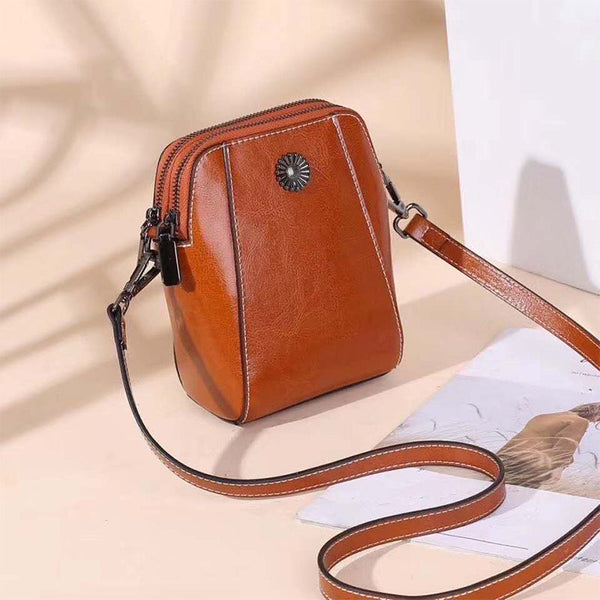 Irene Genuine Leather Crossbody Bag