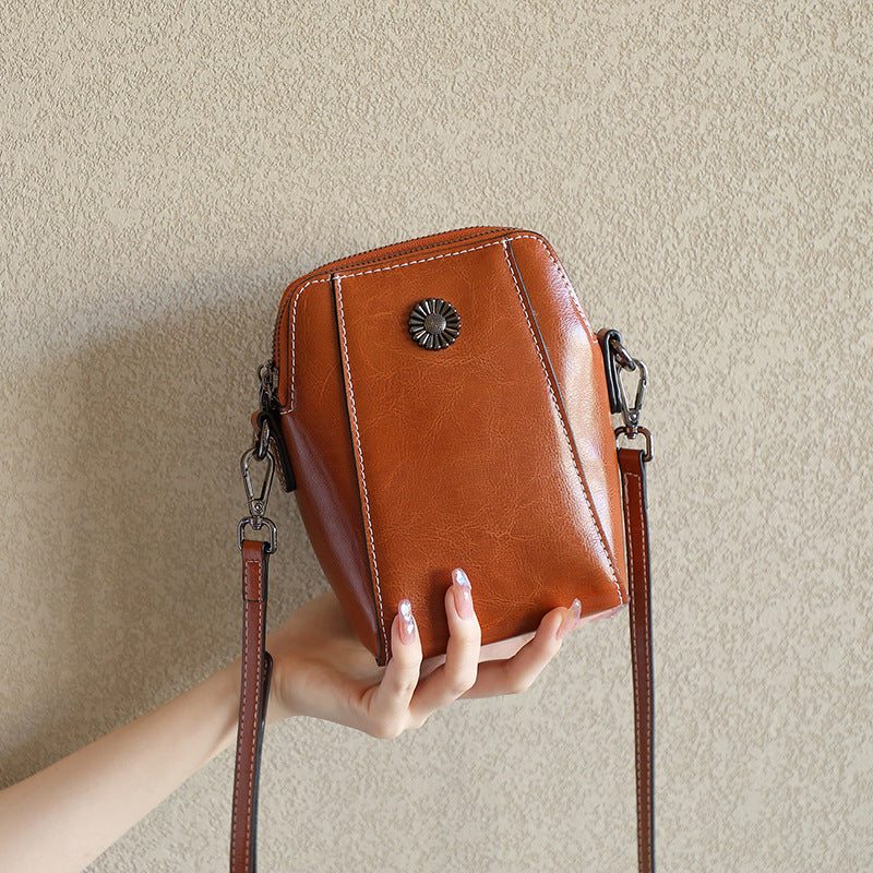 Irene Genuine Leather Crossbody Bag