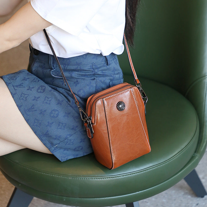 Irene Genuine Leather Crossbody Bag