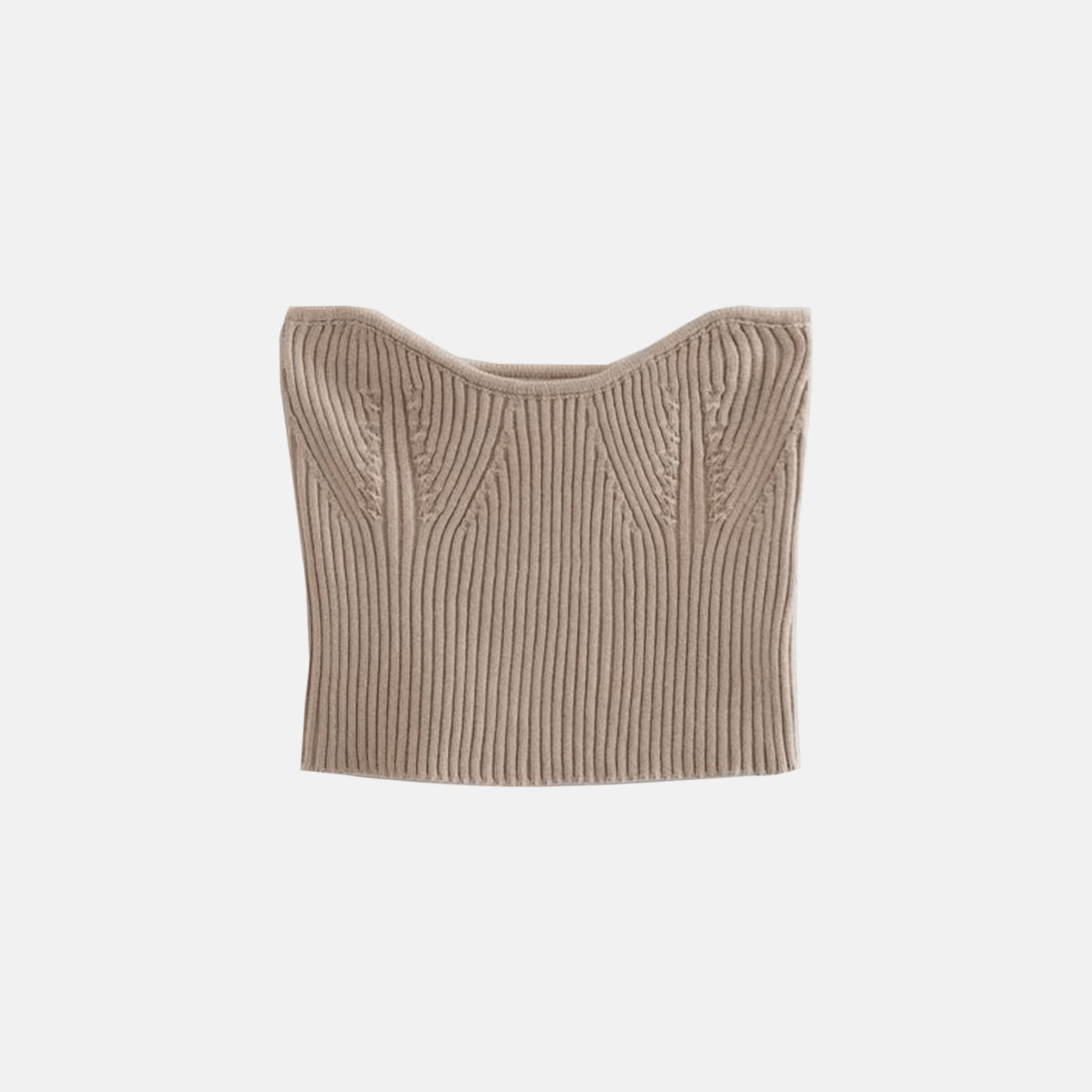 Mesh Strapless Top