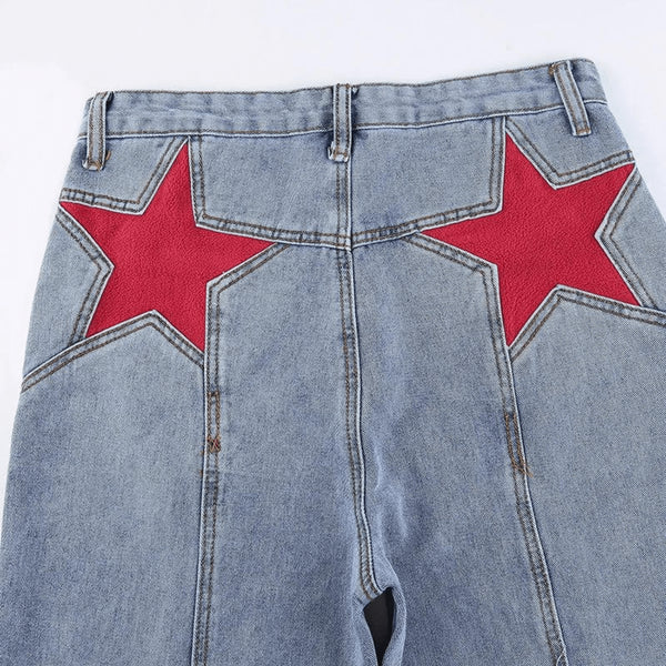 Star Red Jeans