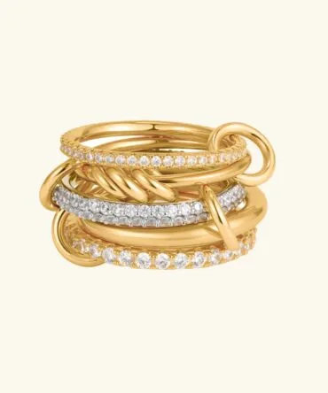 Anel de diamante empilhado Blaise