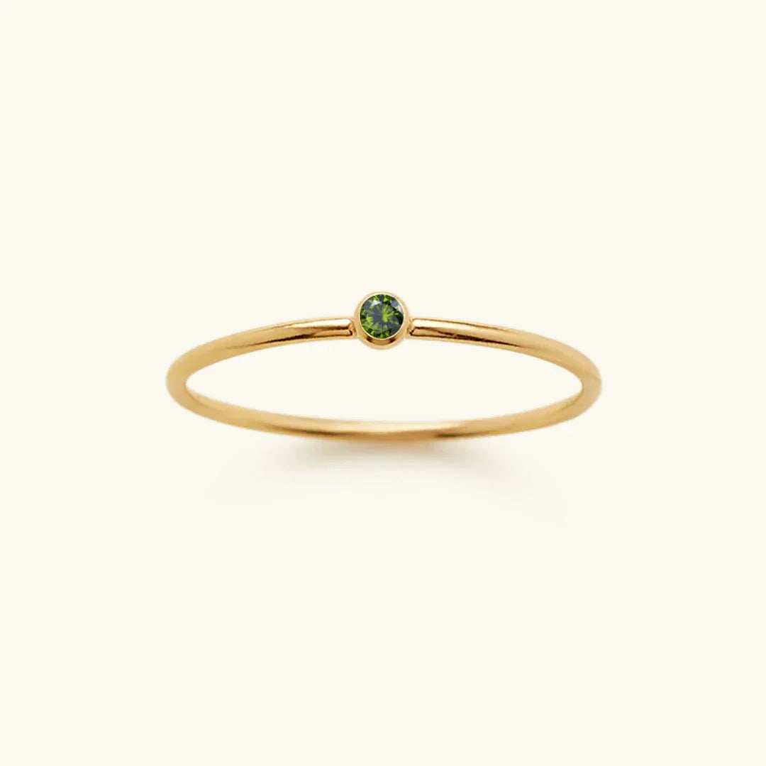 Anel empilhador Amelia Birthstone 14