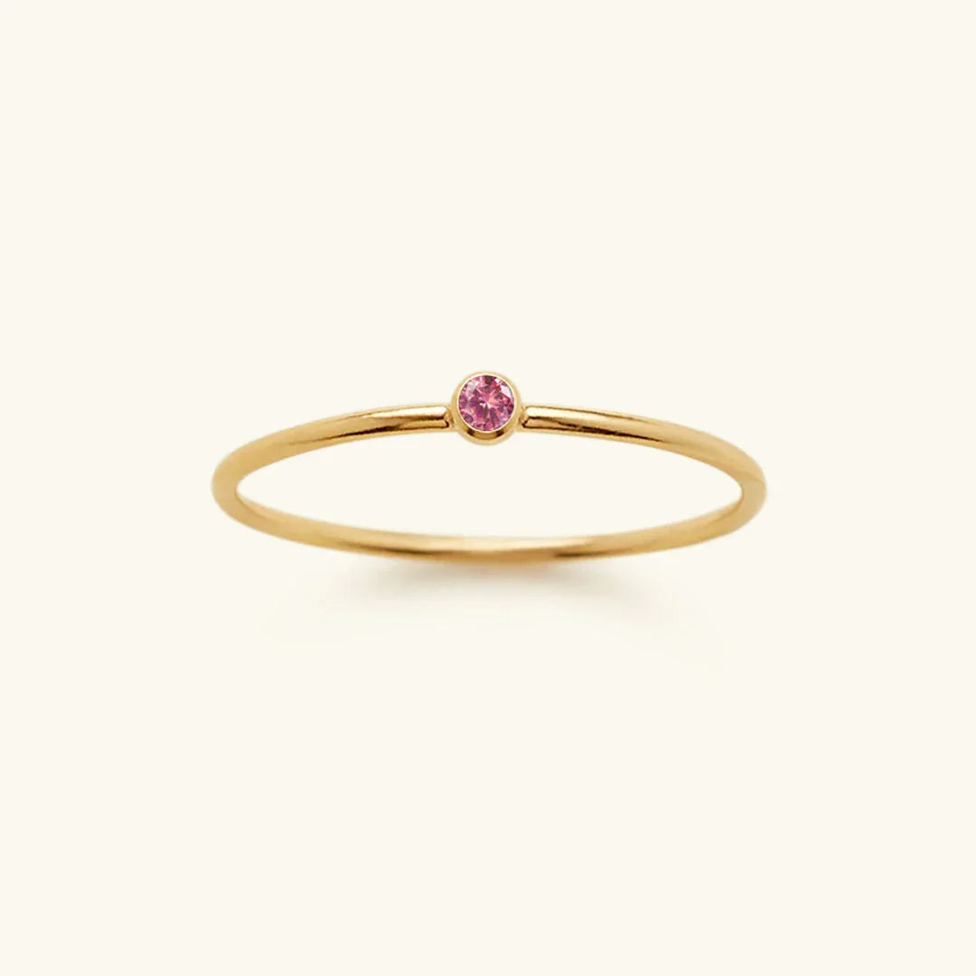 Anel empilhador Amelia Birthstone 13