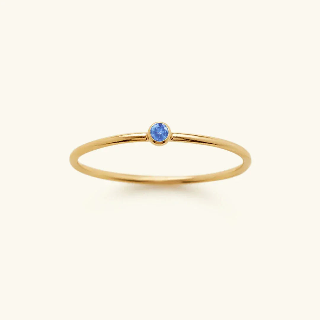 Anel empilhador Amelia Birthstone 9