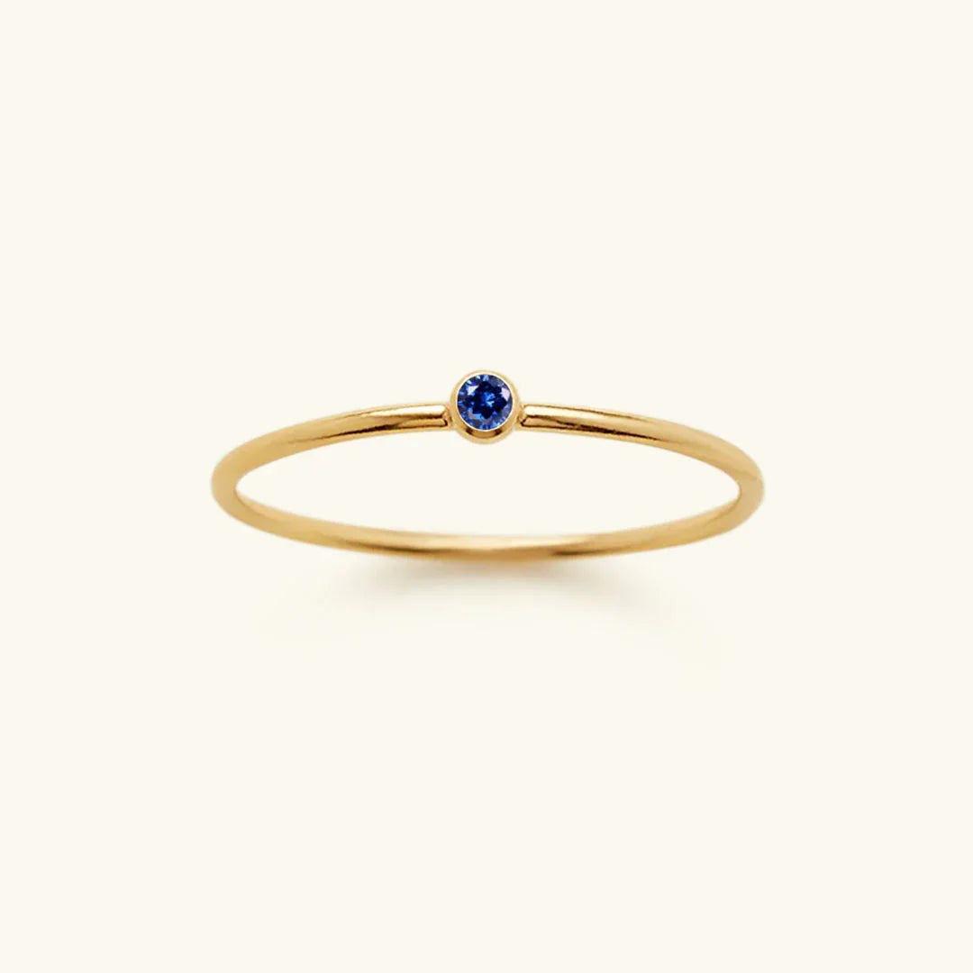 Anel empilhador Amelia Birthstone 15