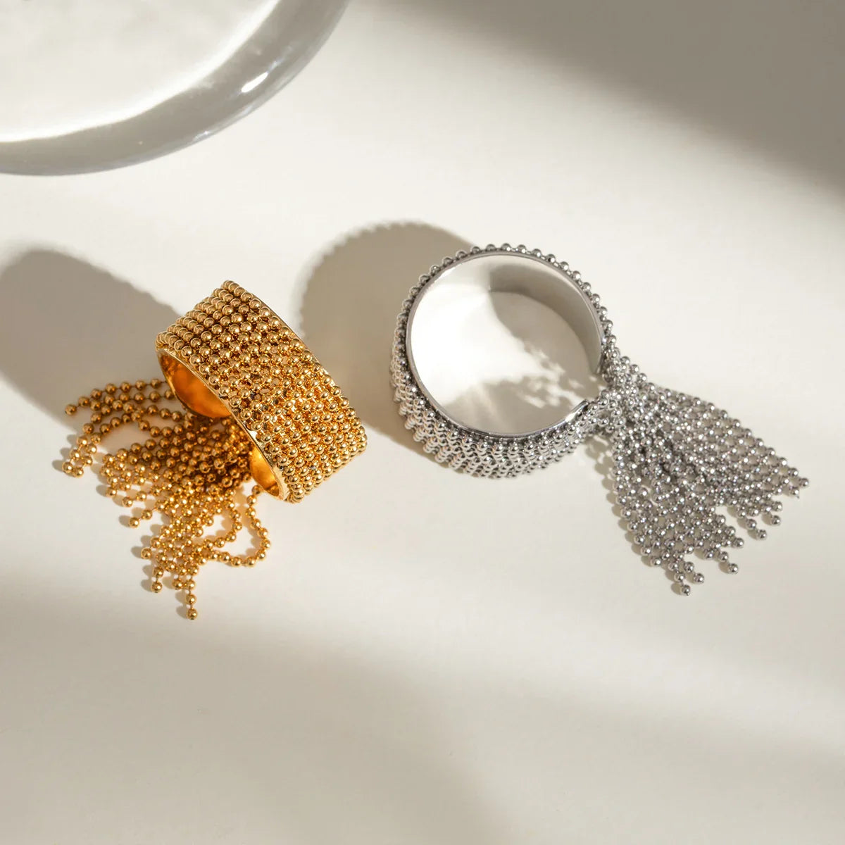 Anel de borla de ouro Krystelle 4