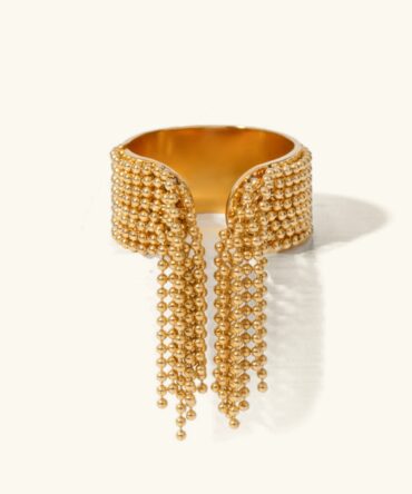 Anel de borla de ouro Krystelle