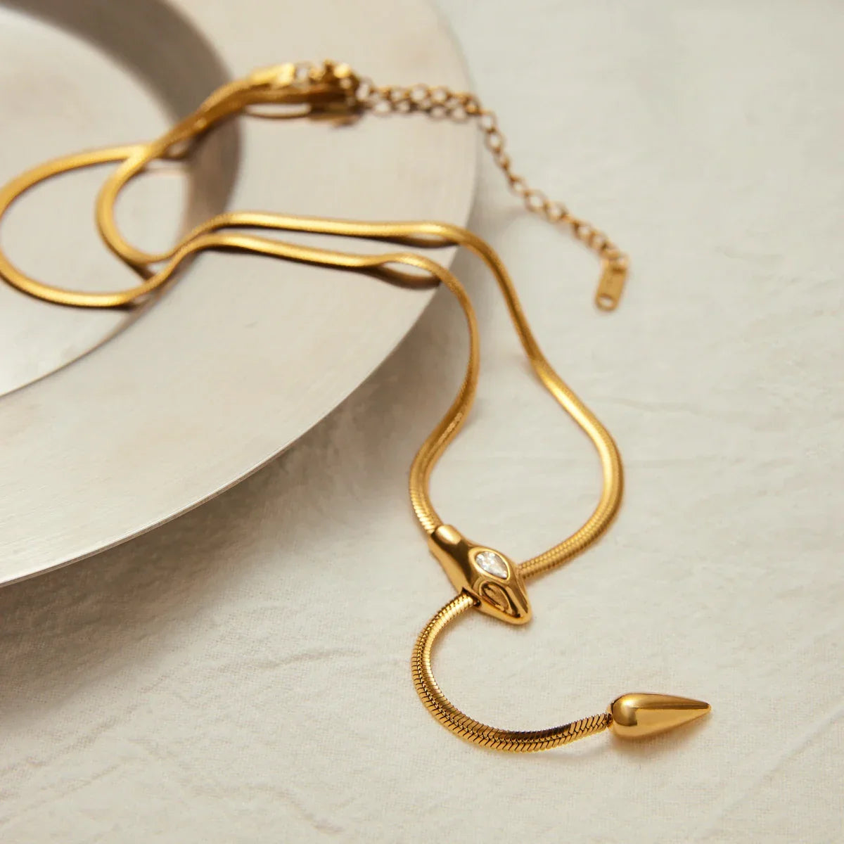 Pingente Serpentina Dourado Zarelle 5