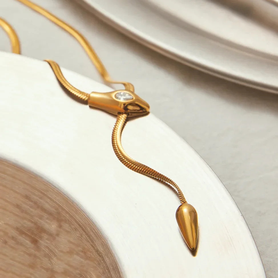 Pingente Serpentina Dourado Zarelle 4