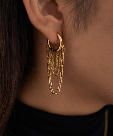 Argolas de corrente de elo Alaina 2