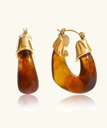 Argolas de esmalte Leighton Chunky