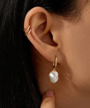 Brincos de pérolas de água doce Denise 2