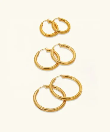 Brincos de argola larga