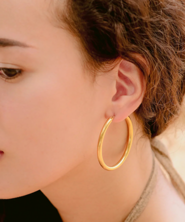 Brincos de argola larga 2