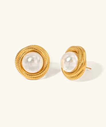 Brincos de pérolas de água doce Aqua