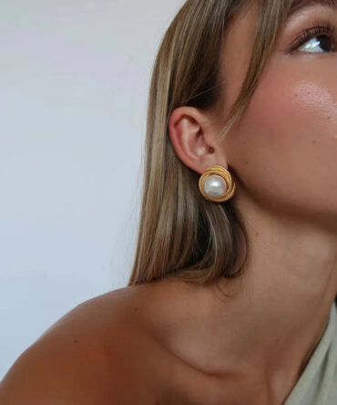 Brincos de pérolas de água doce Aqua 2