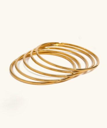 Conjunto de pulseira de ouro Shannon