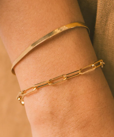 Pulseira Clipe de Papel Dourado Eloise 2