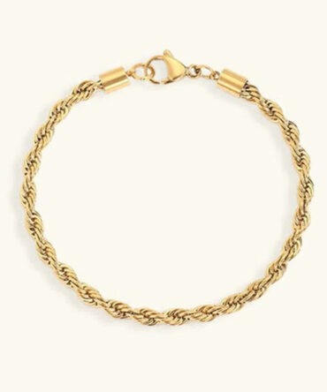 Pulseira de ouro com corrente Gigi Rope