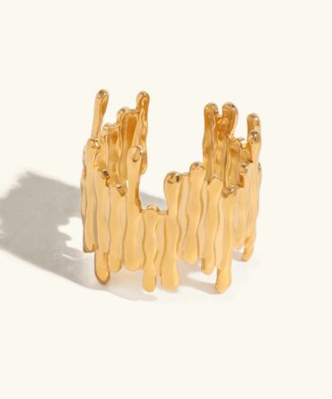 Anel de ouro abstrato Zoella