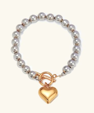 Pulseira Alicia Chunky Bead Coração