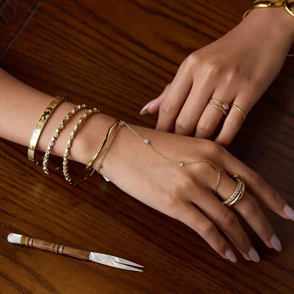 Corrente de mão de diamante Cressida 3